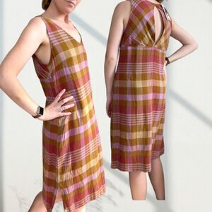 Kavu Spring Plaid Rita Dress Cotton S